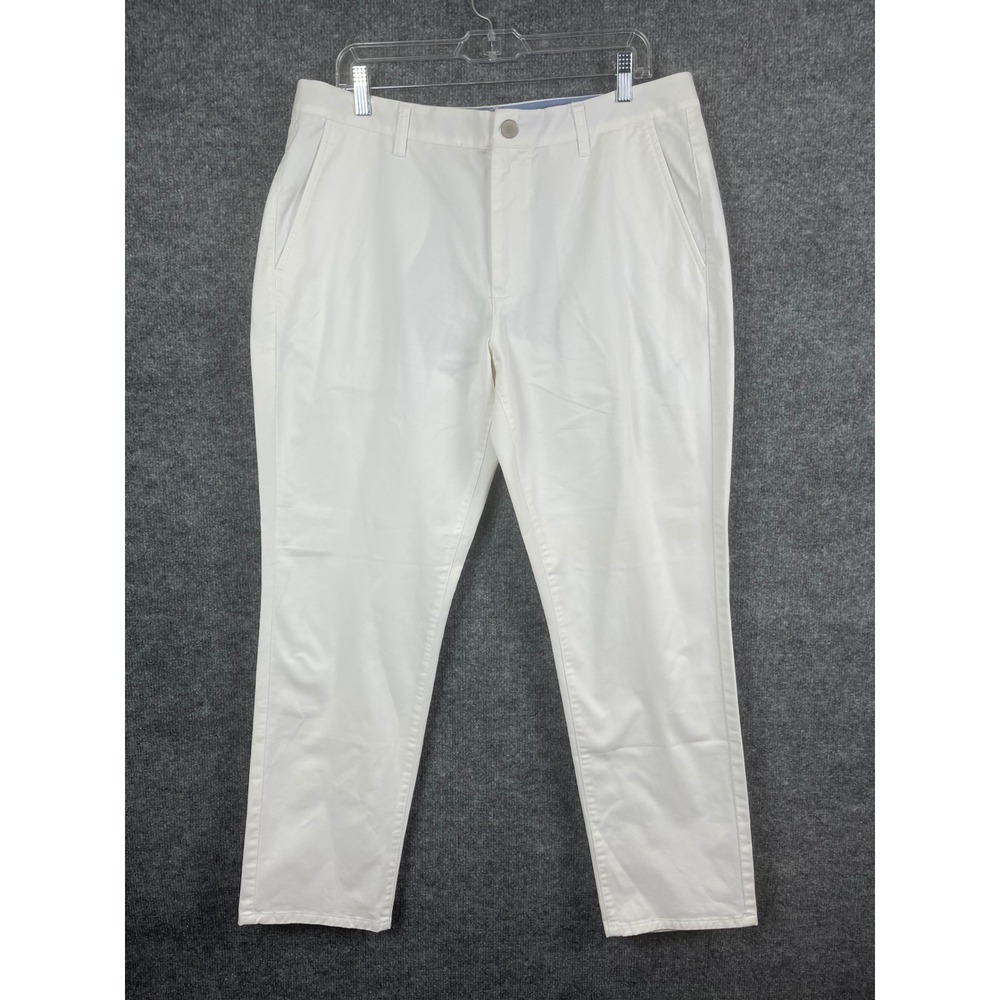 Bonobos Chino Pants Mens 36X30 White Excellent Stretch Washed Cotton Casual